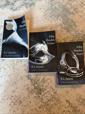 Fifty Shades Trilogy Paperback Book Set by E. L. James (3 book collection)